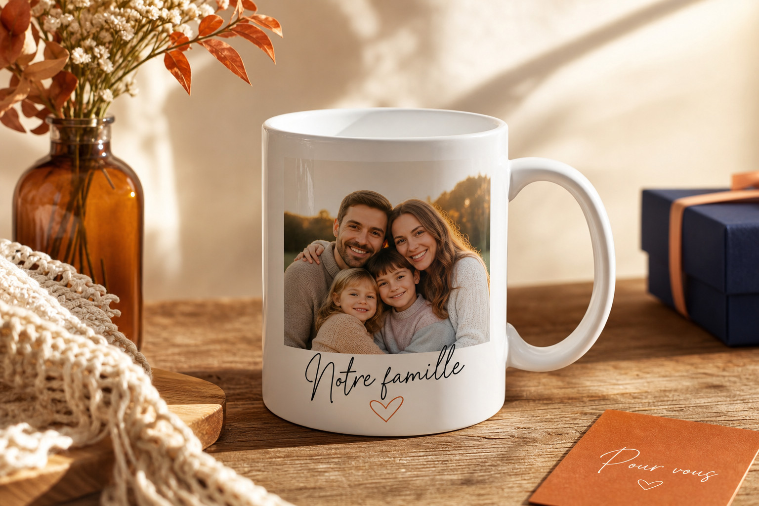 mug personnalise photo famille